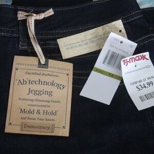 NWT Democracy Women's Jeans Size 14 "Ab" Technology Booty Lift Jegging